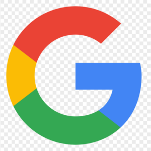 a google logo with a white background